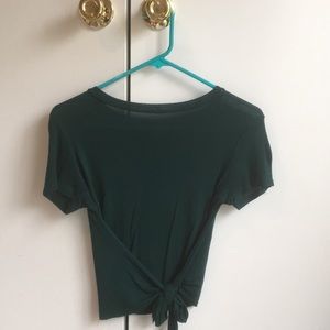 Green Crop Top